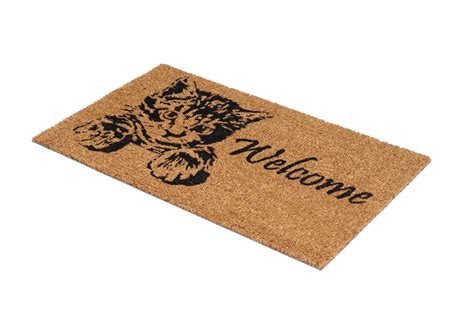 Cat Welcome Coir Doormat - Pet-Inspired Non-Slip Mat | OnlyMat