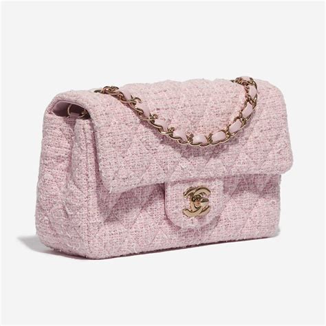 Chanel Timeless Mini Rectangular Tweed Pink | SACLÀB