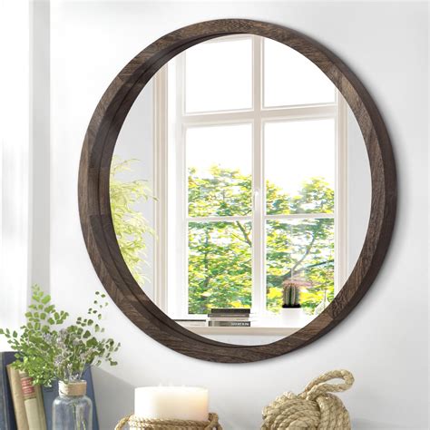 JJUUYOU Large Round Mirrors for Wall Circular Mirror for Bathroom ...