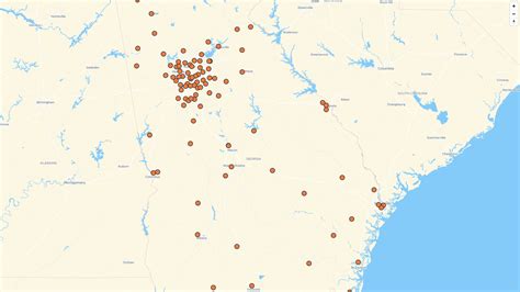 Map of Planet Fitness locations in Georgia, US | Mapstack