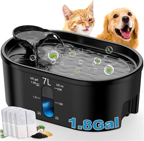 Pet Supplies : ZEROFEEL 230oz/7L Dog Water Fountain, Large Pet Water Fountain, BPA-Free ...