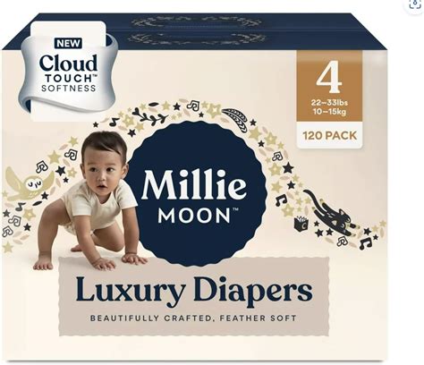 Amazon.com: Millie Moon Luxury Disposable Diapers - (Size N and 30 ...