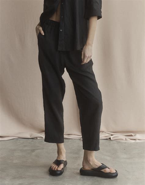 Buy Abigail Linen Pant - Black White by FTL for Sale Online Australia ...