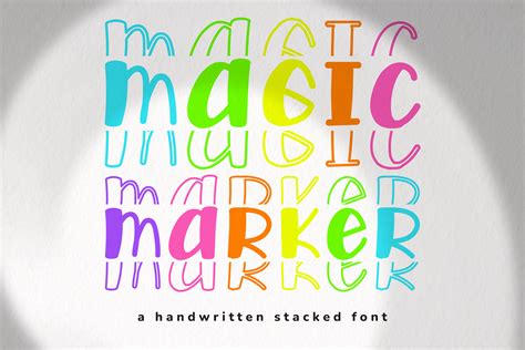 Magic Marker Font by WADLEN · Creative Fabrica