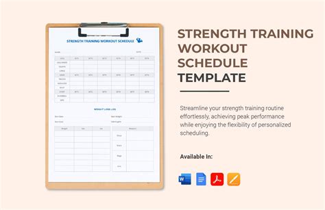 Strength Training Program Template 的图像结果