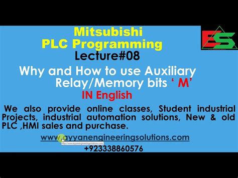 08-why and How to use Auxiliary Relay/Memory bit in Mitsubishi PLC In ...