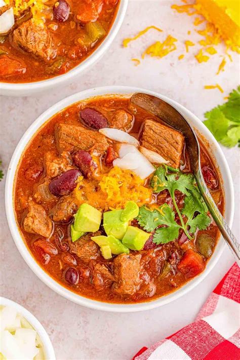 Easy Stew Meat Chili Recipe - To Simply Inspire