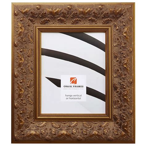 Craig Frames 22x28 Matted to 18x24 Picture Frame Gold Borromini 3.25 ...