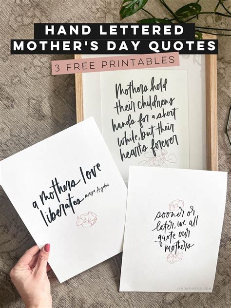 Free Printable Mothers Day Quotes - Lemon Thistle