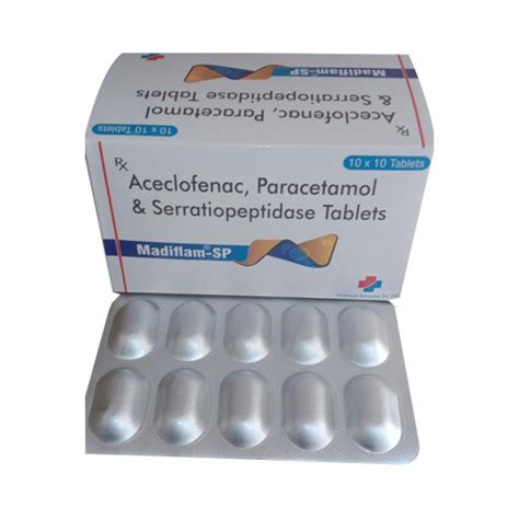 Diclofenac 50mg + Serratiopeptidase 10mg Tablets bioniqe healthcare