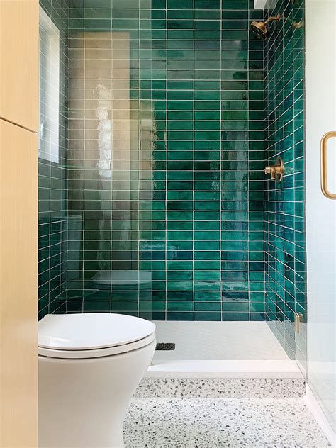 Stacked Subway Tile: 6 Way to Rock the Look | Unique bathroom tiles ...