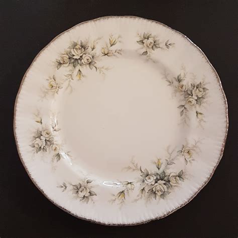 Vintage Paragon FIRST LOVE 8 Side / Salad Plate Set of 4, White Yellow ...