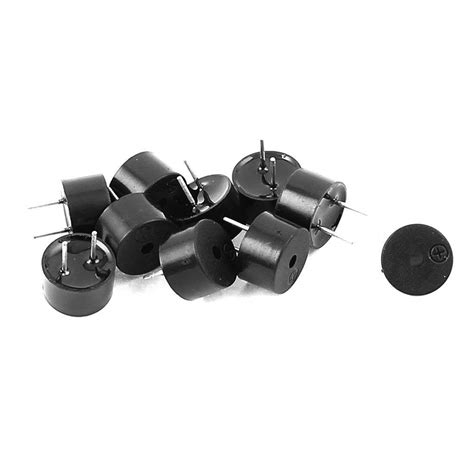 TECHDELIVERS® Electromagnetic Buzzer Size 12x9.5mm 5V to 12V 85dB ...