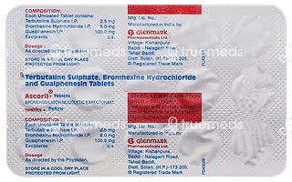 Ascoril Plus 100258 Mg Tablet 15 - Uses, Side Effects, Dosage, Price ...