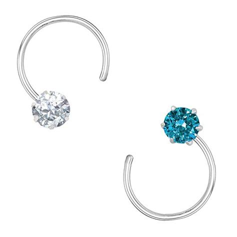 Buy PeenZone 92.5-925 Sterling Silver Cubic Zirconia AD Multi Color ...