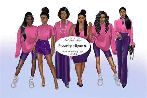 African American Sisterhood Clip Art