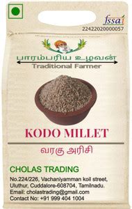 CHOLAS Varagu Arisi / 1KG / Kodo Millet Price in India - Buy CHOLAS ...