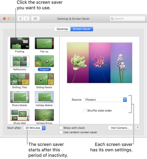 Use a screen saver on your Mac - Apple Support
