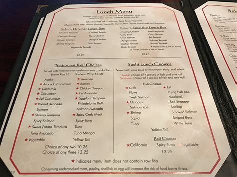 Sakura Garden South Windsor Ct Menu