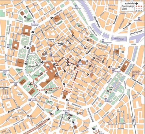 Vienna city map - Vienna Austria city center map (Austria)