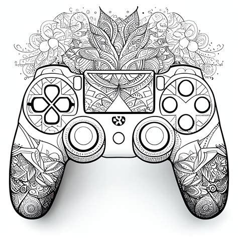 Video Game Controller Coloring Pages