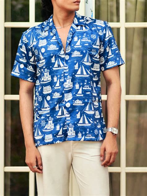 Men's Cuban Collar Shirts | Resort Wear | Hues Fab