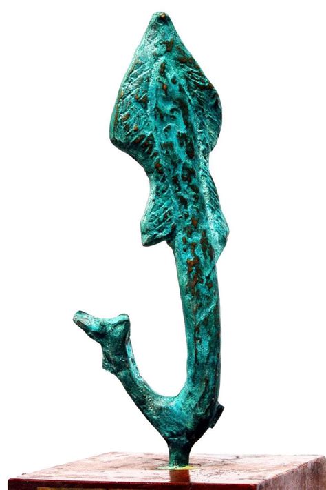 "Bronze": Blue Green Sculpture by GOPAL PRASAD MANDAL | ArtZolo.com