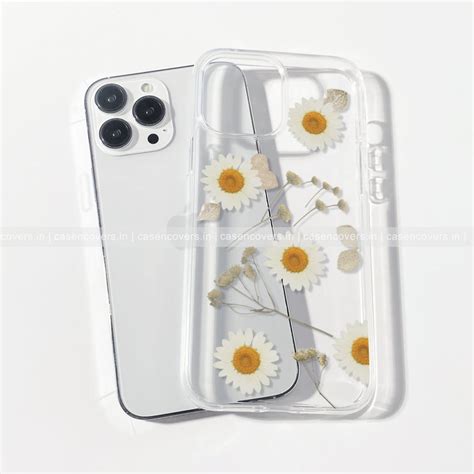 Clear daisy phone case – CASE N COVER