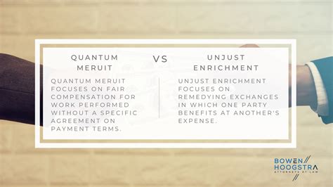Quantum Meruit vs. Unjust Enrichment Claims: The Difference You Need to ...