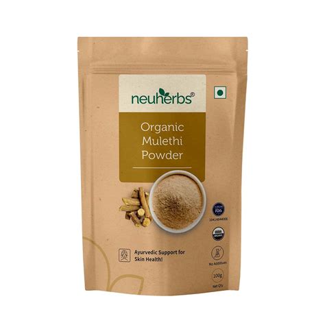 Neuherbs Organic Mulethi Powder | Ayurvedic Support for Skin Health ...