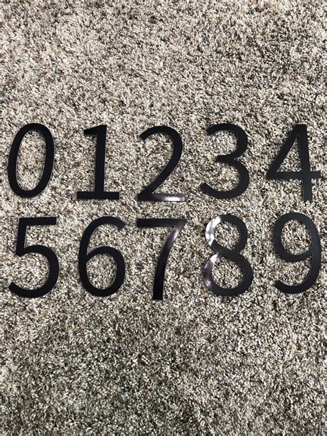 4" Tall Magnetic Numbers, Black Magnetic Numbers, White Magnetic ...