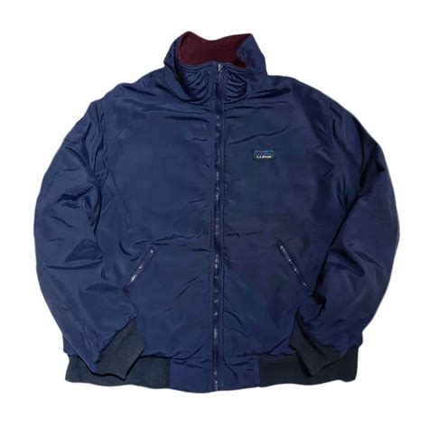 90s エルエルビーン L.L.BEAN WARM-UP JACKET ウォームアップジャケット【M】 ネイビー | BACK IN THE ...