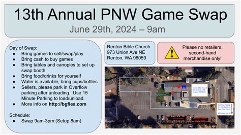 PNW Game Swap – Washington – BG Flea
