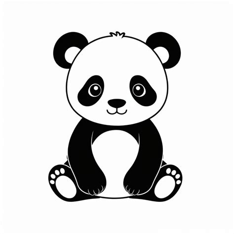 Cute Baby Panda Sketch | Stable Diffusion Online