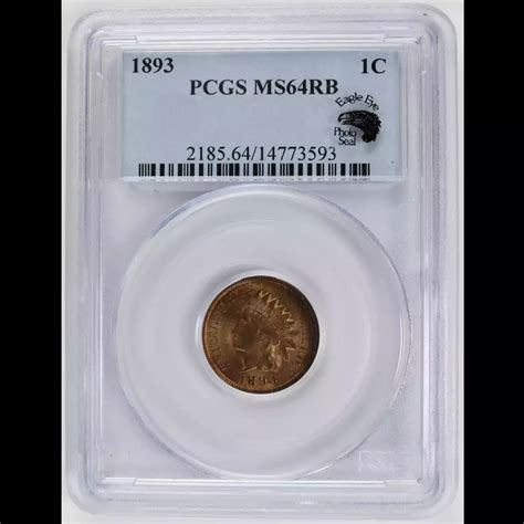 1893 Indian Head Cent PCGS MS-64 RB - Harbor Coin Company