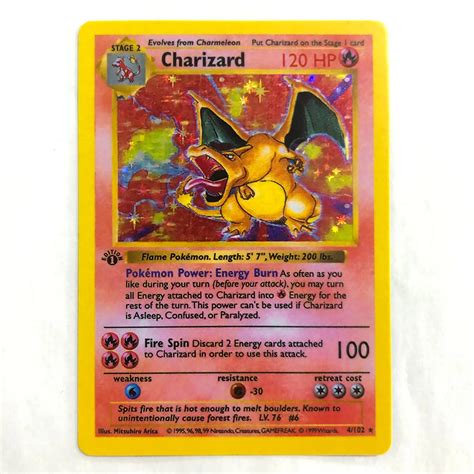1996 Pokemon Cards First Edition | Pokemon Charizard First Edition ...