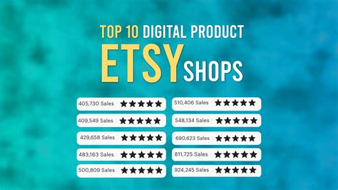 Top 10 Digital Product Stores On Etsy: Best Sellers Of All Time
