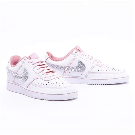 Nike Court Rose Delavè Strass | Il Maltese Lab - Scarpe personalizzate