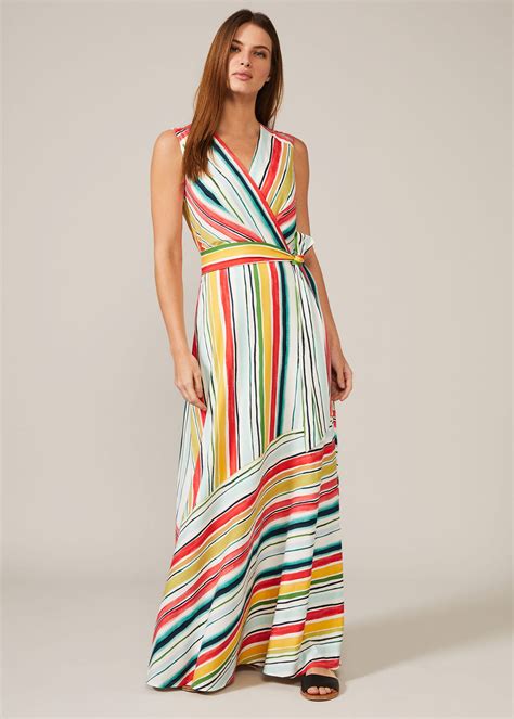 Mari Stripe Maxi Dress | Phase Eight UK