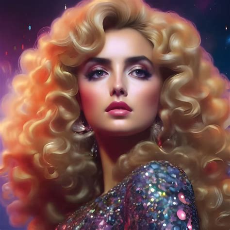 Glitter and Hairspray - AI Generated Artwork - NightCafe Creator