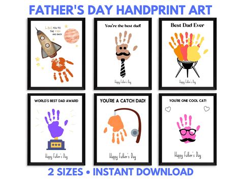 Father's Day Handprint Craft Printable