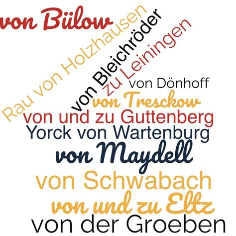 German Nobility Surnames - Common Last Names in German History ...