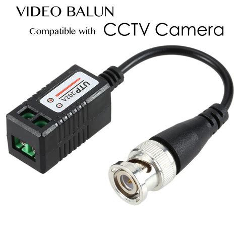 Buy Maxmoral 4 Pairs Gold Plated BNC Video Balun Transceiver Connector ...