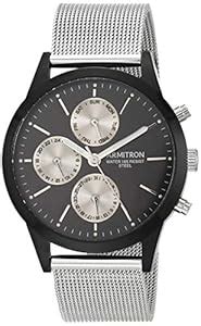 Buy Armitron Men's Multi-Function Dial Silver-Tone Mesh Bracelet Watch ...