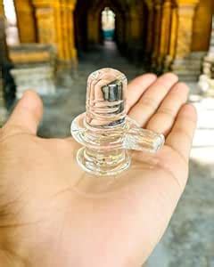 Buy WARMINGO DE Glass Shivling for Home Car & Office | Small Shivling ...