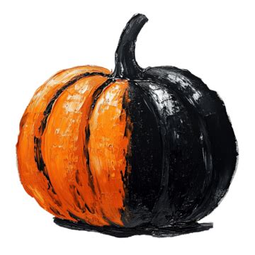 Orange And Black Pumpkin Painting For Fall Decor, Orange Pumpkin, Black ...