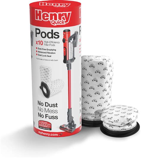 Henry Quick Stick Vacuum Cleaner PODS Hoover Bags (Pack Of 10) - 915145 ...