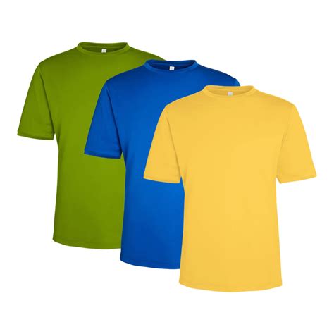 Men'sPerformance T-Shirt, 100% Polyester Interlock Short Sleeve ...