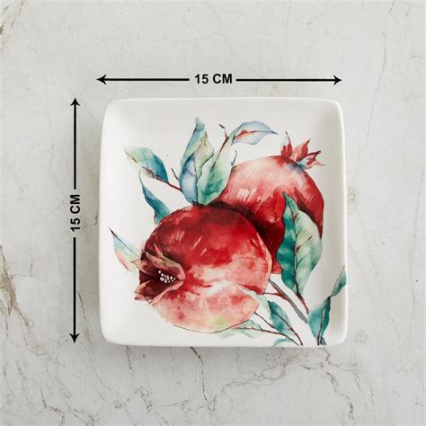 Buy Maris Pomegranate Printed Appetizer Plate from Home Centre at just ...