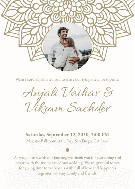 Free Royal Blue Wedding Invitation Template to Edit Online